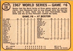1968 Topps #156 RICO PETROCELLI SOCKS 2 HR WORLD SERIES GAME 6 EX-NMT CONDITION