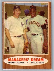 1962 Topps – Mickey Mantle, Willie Mays, Hank Aaron #18 – HOF EX *TEXCARDS*