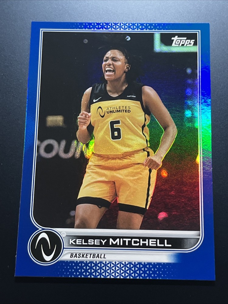 2023 Topps Athletes Unlimited KELSEY MITCHELL ROYAL BLUE FOIL SP #&rsquo;d 15/99 (CL6)
