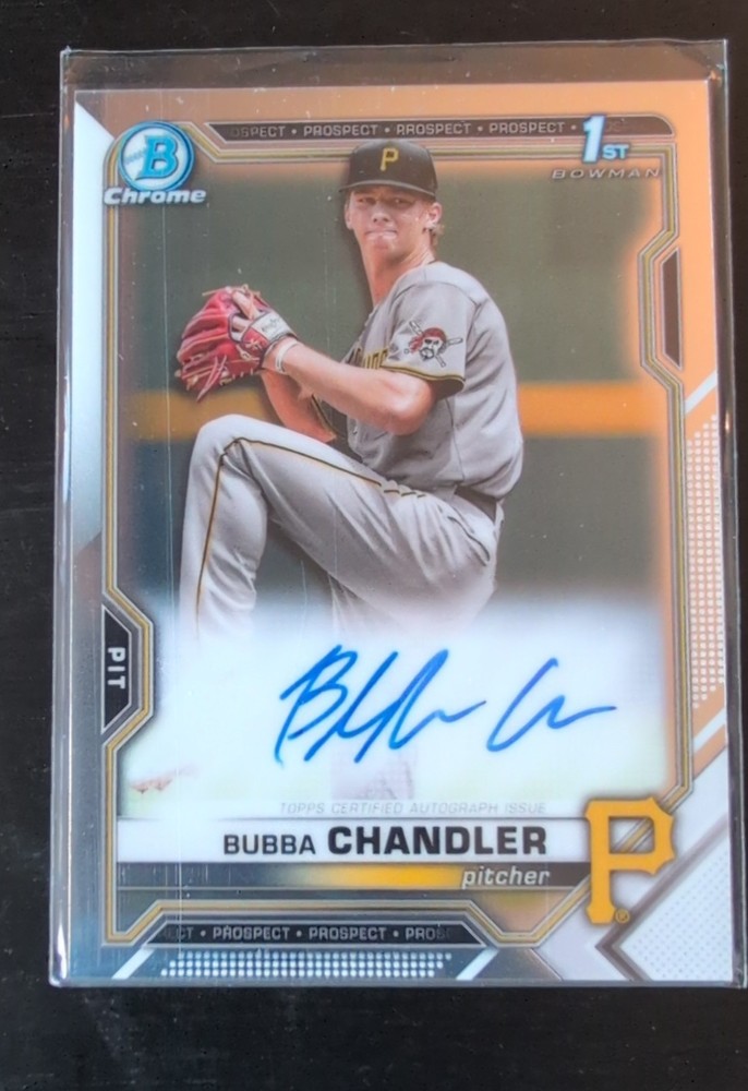 2021 Bowman Draft – Chrome Draft Pick Autographs Bubba Chandler #CDA-BC (AU, RC)