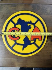Club América 3D Wall Sign | Soccer Fan Decor Man Cave, Game Room, Office Display