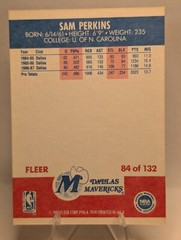 1987-88 Fleer Sam Perkins #84 Dallas Mavericks
