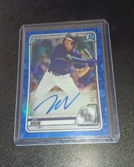 ZAC VEEN 2020 Bowman Chrome Blue Refractor 1st Rookie RC 122/150 Auto CDA-ZV