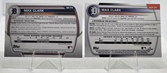 Max Clark – 2025 Bowman Chrome Reptilian Refractor + 2023 1st Bowman Draft Paper