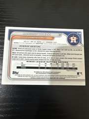 ANTHONY HUEZO 2024 1st Bowman Chrome Auto Rookie Card RC #CPA-AHU Houston Astros