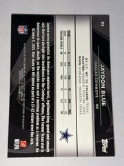 Topps 2025 Topps Chrome Black Jaydon Blue Dallas Cowboys RC #114 NFL