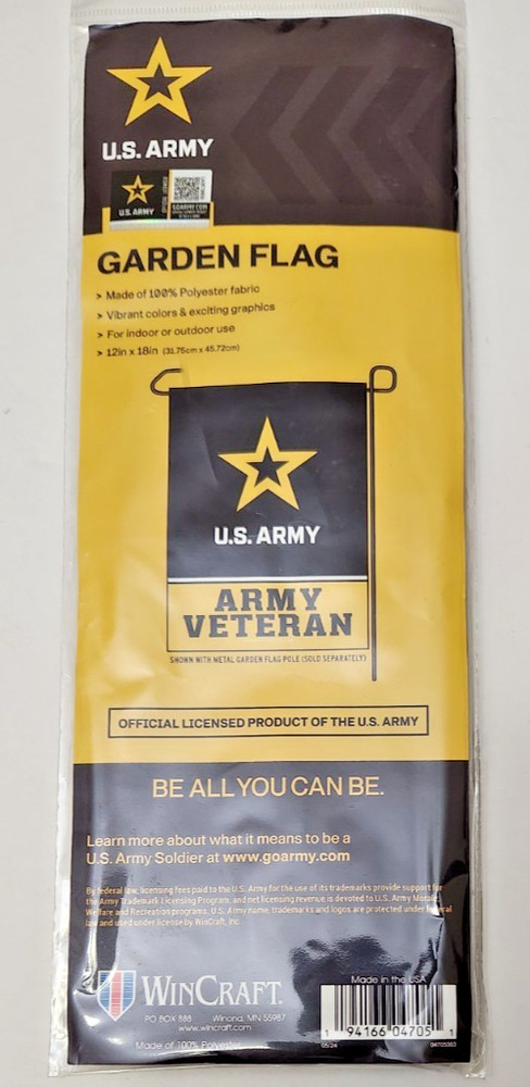 U.S. Army WinCraft Garden Flag 12 X 18 Inches