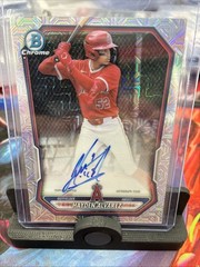 2026 Bowman Chrome Hayden Alvarez SP Mojo Refractor Auto BMA-HA Angels