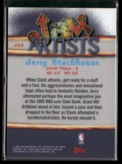 2000-01 Topps Gold Label #JA4 Jerry Stackhouse Jam Artists