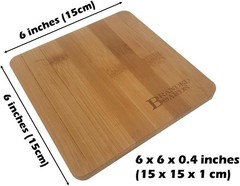 Small Mini All Natural Bamboo Cutting Board, Great for Apartments RV&rsquo;s 1 Pack