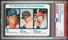 1973 Topps Cey/Hilton/Mike Schmidt Rookie #615 PSA 4 -Third Basemen – HOF RC