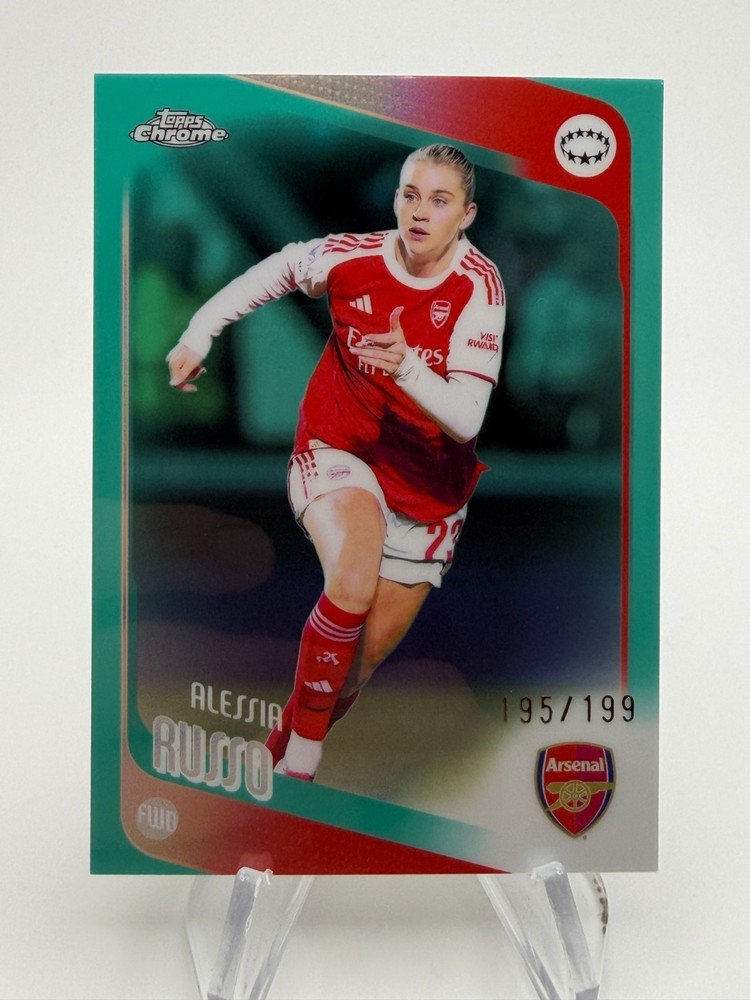 2025-26 Topps Chrome UEFA Women&rsquo;s ALESSIA RUSSO Aqua Refractor /199 #94