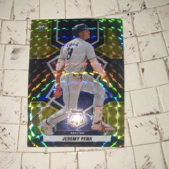 2022 Panini Mosaic Jeremy Pena Choice Fusion Black and Yellow /6 Rookie