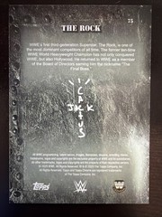 2025 Topps Chrome WWE Cactus Jack The Rock Dwayne Johnson #75 Base Card Legend