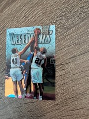 1997-98 Topps Finest – Uncommon Silver Tim Duncan #306 Embossed (RC) Spurs HOF