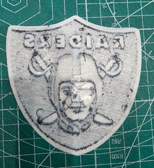 Las Vegas Raiders 5&Prime; Iron Sew On Embroidered Patch Football Logo NFL shoulder