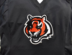 All Sport Couture NFL Womens Cincinnati Bengals Wildkat Black Shirt NWT XS-XL