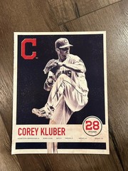 Photo 8 x 11 Photo Pinup CLEVELAND INDIANS JUSTIN MASTERSON Double Sided KLUBER