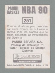1989-90 Panini Basket Spanish Sticker #251 Patrick Ewing LOW POP