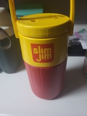 Vintage Slim Jim Coleman 1/2 Gallon Water Jug NASCAR #44 David Green 5590
