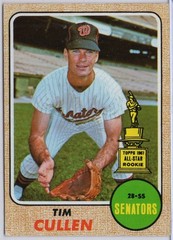 1968 Topps #209 Tim Cullen in EX Condition Senators
