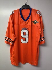 The Waterboy Bobby Boucher #9 Jersey Bourbon Bowl Football Movie Shirt Orange B1