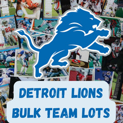 Detroit Lions Bulk Team Lots – Stars, HOF, Rookies, from 1980 to present day