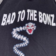 Vintage WWF WWE Stone Cold Steve Austin Bad To The Bone Finger Cut Sleeves 2XL