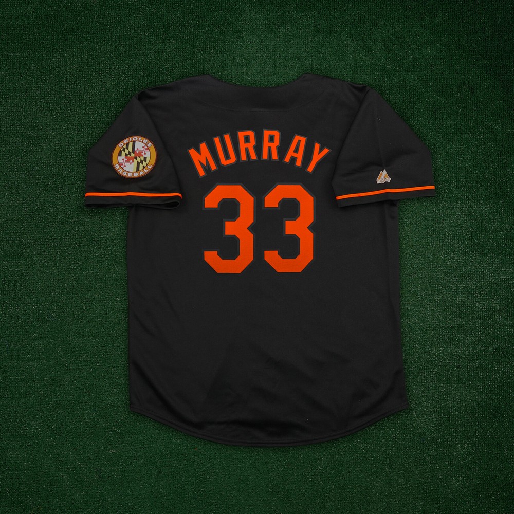 Eddie Murray Baltimore Orioles Men&rsquo;s Alternate Black Jersey w/ Team Patch