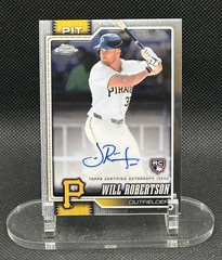 2026 Topps Chrome Will Robertson RC Autograph #RA-WR Pirates
