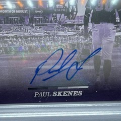 Topps 2024 Black & White Paul Skenes Pirates RC Auto Purple 25/25 #66-A *BOOKEND