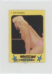 1986 Monty Gum Super Wrestling Stars Rip Rogers #1 1b9b