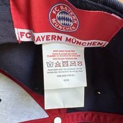 FC Bayern Munchen Vintage Soccer Hat Navy And Red Adjustable