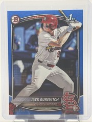 2025 Bowman Draft St. Louis Cardinals Jack Gurevitch 1st Blue Paper #/150 BD-150