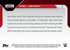 2025 Topps NOW WWE 111 IYO SKY / RHEA RIPLEY IN JAPAN in hand