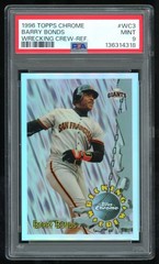 1996 Topps Chrome #WC3 Barry Bonds Wrecking Crew Refractor Pop 7 PSA 9