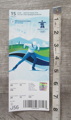 2010 Vancouver Winter Olympics Cross Country Skiing Competition Ticket