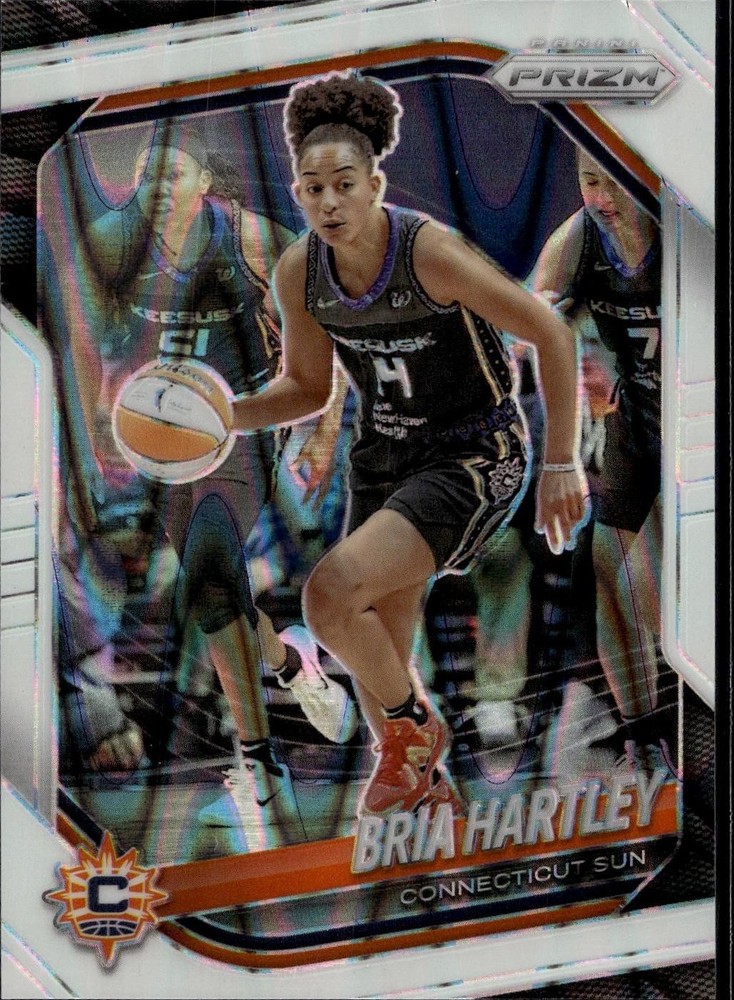 2025 Panini Prizm WNBA #86 Bria Hartley White Seismic Prizms