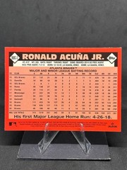 Ronald Acuña Jr. 2021 Topps Chrome – 1986 Topps #86BC-3 Atlanta Braves