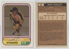 1975-76 O-Pee-Chee WHA Rick Dudley #58 16jy