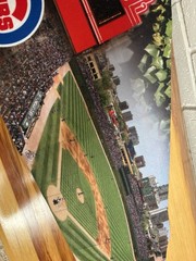Huge Chicago Cubs MLB Wool Blend Felt Pennant 17”x40” Wrigley Field