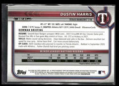 2022 Bowman Draft Sapphire Edition Dustin Harris BDC-41 Texas Rangers