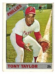 1966 Topps Baseball HIGH #585 Tony Taylor Poor Philadelphia Phillies Free Ship