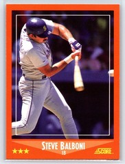 #46T Steve Balboni, Seattle Mariners 1988 Score Rookie & Traded Base