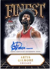 2024-25 Finest #FA-AG Artis Gilmore Finest Autographs Black Refractor #/25