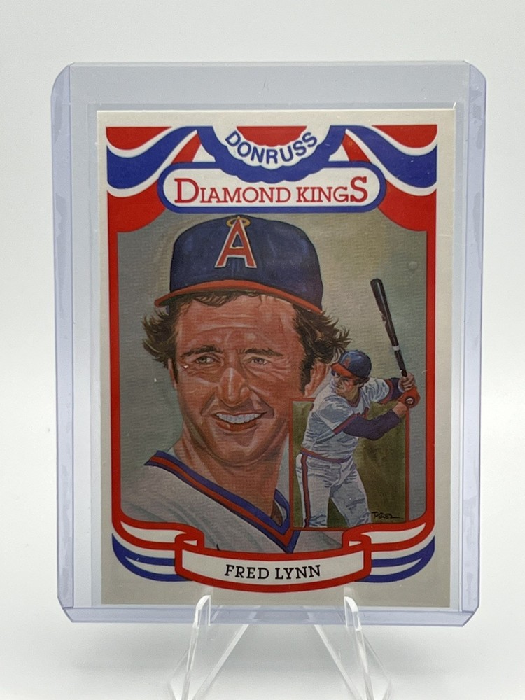 1984 Donruss Diamond Kings Fred Lynn #17 California Angels Mint