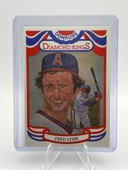 1984 Donruss Diamond Kings Fred Lynn #17 California Angels Mint