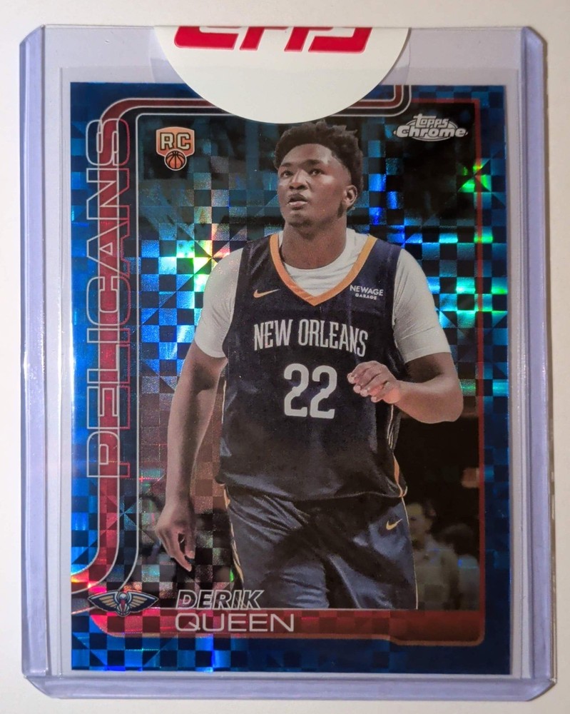 2025-26 Topps Chrome – DERIK QUEEN #263 Blue X-Fractor (RC) – Sealed