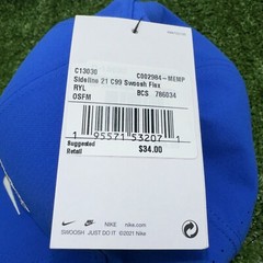 Memphis Tigers Nike Classic99 Swoosh Flex On-Field Baseball Cap Royal Blue