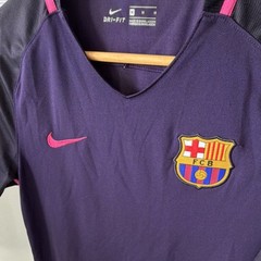 FC Barcelona 16-17 A. Iniesta #8 Soccer Jersey Purple Pink Black Men M